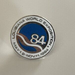 1984 Louisiana World Expo Lapel Pin Souvenir Hat Tie Enamel New Orleans